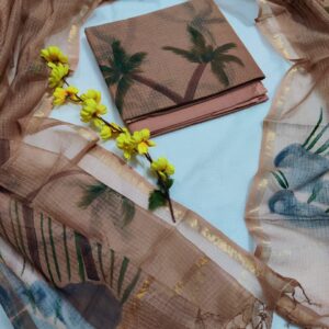 Kota Doriya Suit Set with Cotton Bottom & Dupatta