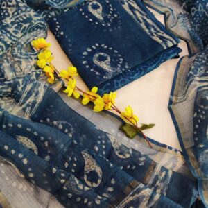 Kota Doriya Suit Set with Cotton Bottom & Dupatta