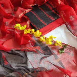 Kota Doriya Suit Set with Cotton Bottom & Dupatta