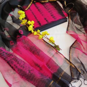 Kota Doriya Suit Set with Cotton Bottom & Dupatta