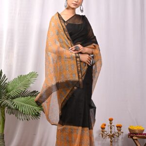 Bagru print kota saree