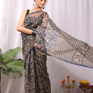 Bagru print kota saree