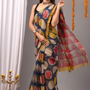 Bagru print kota saree
