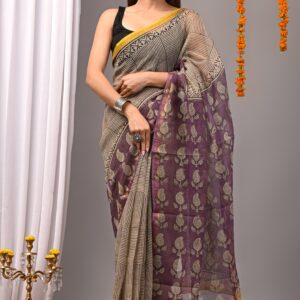 Bagru print kota saree
