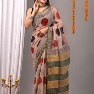 Bagru print kota saree