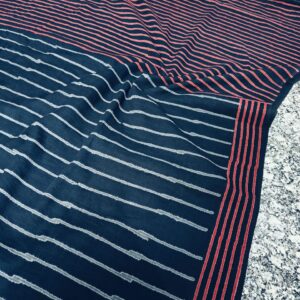 Hand block printed cotton mul pure Saree