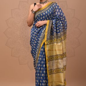 Chanderi sarees Traditional collection Hand block printed