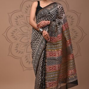 Chanderi sarees Traditional collection Hand block printed