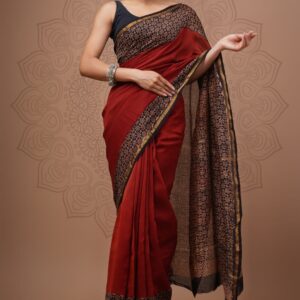 Chanderi sarees Traditional collection Hand block printed