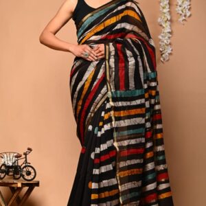 Chanderi sarees Traditional collection Hand block printed