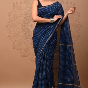 Chanderi sarees Traditional collection Hand block printed