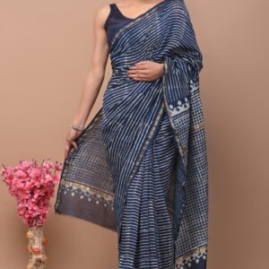 Chanderi sarees Traditional collection Hand block printed