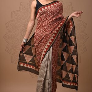Chanderi sarees Traditional collection Hand block printed
