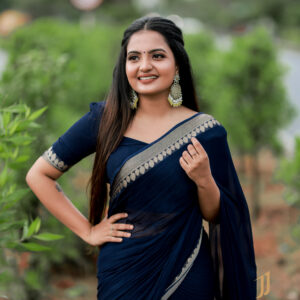 Elegant Viscose Saree with Running Blouse