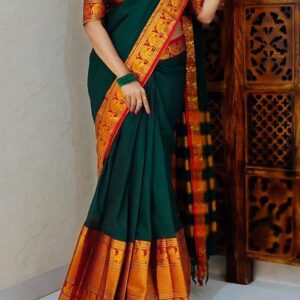 PURE HANDWOVEN TRADITIONAL SOFT NARAYANPETH Mayuri