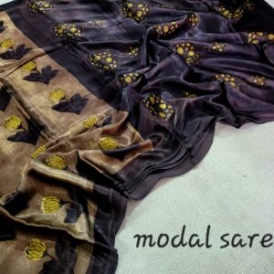 Ajrakh vanaspati Pure Modal Silk Saree