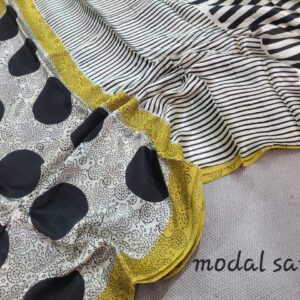 Ajrakh vanaspati Pure Modal Silk Saree