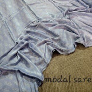 Ajrakh vanaspati Pure Modal Silk Saree