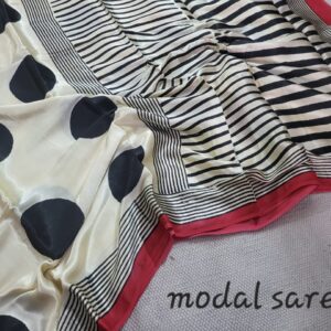 Ajrakh vanaspati Pure Modal Silk Saree