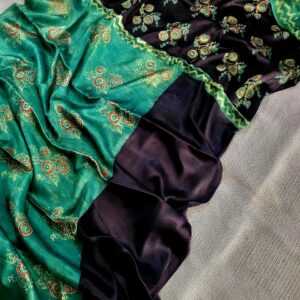 Ajrakh vanaspati Pure Modal Silk Saree