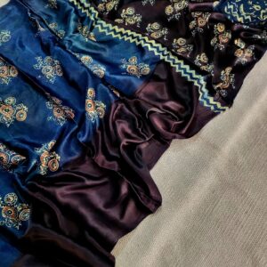 Ajrakh vanaspati Pure Modal Silk Saree