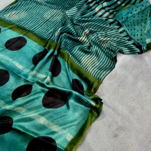 Ajrakh vanaspati Pure Modal Silk Saree