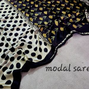 Ajrakh vanaspati Pure Modal Silk Saree
