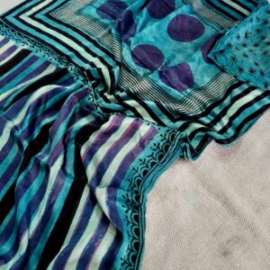 Ajrakh vanaspati Pure Modal Silk Saree