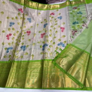 Semi Banarasi Tissue silk Saree