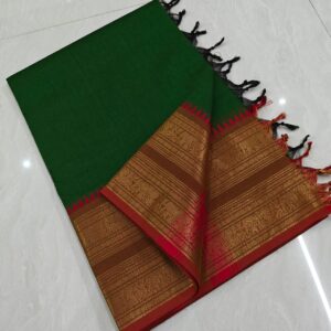 Premium Kanchi cotton Saree with blouse