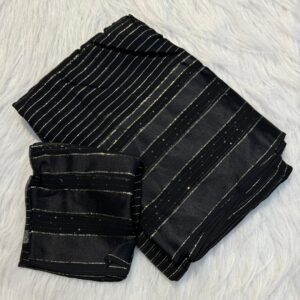 Pure soft Viscose Georgette  with small satin border