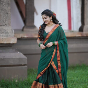 Narayanpett Unstitched Dhawani Set