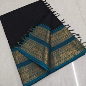 Premium Kanchi cotton Saree with blouse