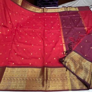 Premium Semi Banarasi Cotton-Silk Saree