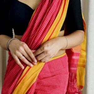 PATTED ANCHU Handloom Cotton Saree