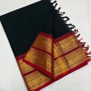 Premium Kanchi cotton Saree with blouse