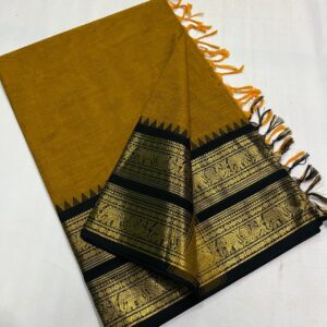 Premium Kanchi cotton Saree with blouse