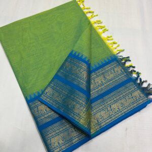 Premium Kanchi cotton Saree with blouse
