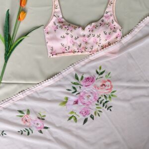 Beautiful Premium Viscose Georgette Saree