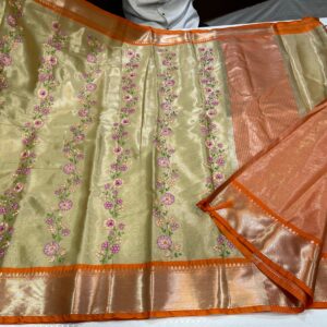 Soft Banarasi Golden Tissue Silk Saree