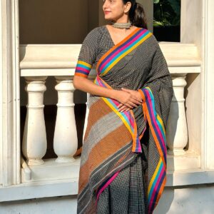 PATTED ANCHU Handloom Cotton Saree