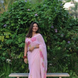 Beautiful Premium Viscose Georgette Saree