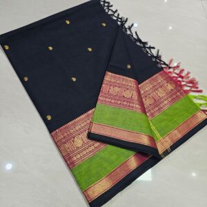Premium Kanchi cotton Saree with blouse