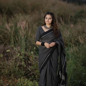 PATTED ANCHU Handloom Cotton Saree