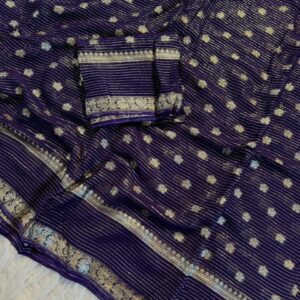 ✨ Elegant Partywear Pure Viscose Georgette Saree with Jacquard Border ✨