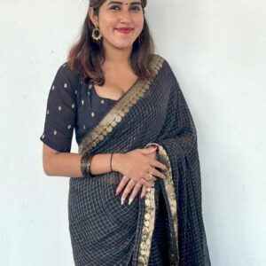 Pure Viscose Georgette Saree