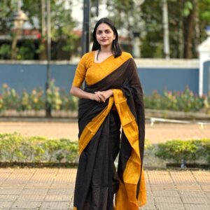 Madurai sungudi saree with contract border