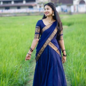 Classic Kanchi Cotton Dhavani Set