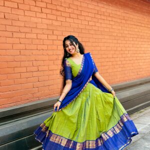 Classic Kanchi Cotton Dhavani Set