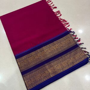 Premium Kanchi cotton Saree with blouse